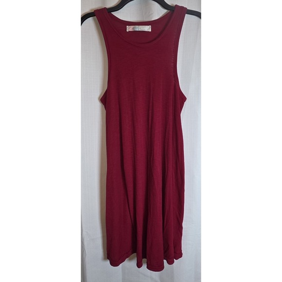 Free People Dresses & Skirts - Free People FP Beach LA Nite Swing Mini Sleeveless Dress Ribbed Knit Coverup L